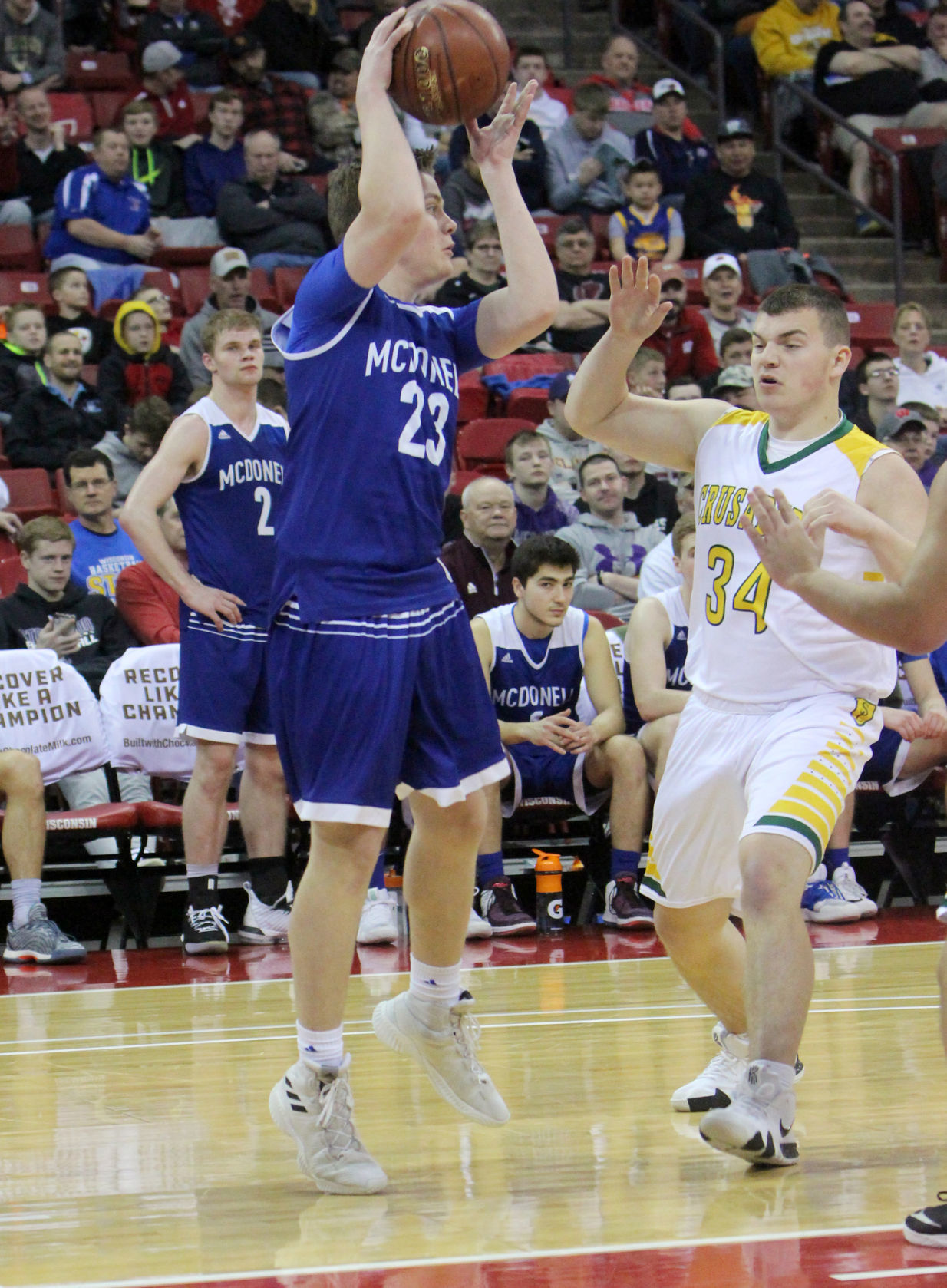 McDonell boys basketball vs Sheboygan Area Lutheran 3-15-19